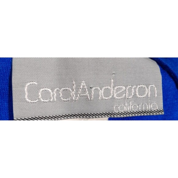 Vintage Carol Anderson Dress, Blue, Belt Sz 9/10, 1970s - Picture 5 of 6